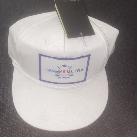 Never worn, white Decky Michelob Ultra PGA Tour 2021 SnapBack hat. - Picture 2 of 6